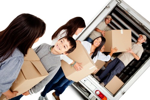 Removals team preparing a Brixton move