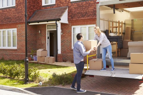 Local movers planning a Brixton home removal near residential flats