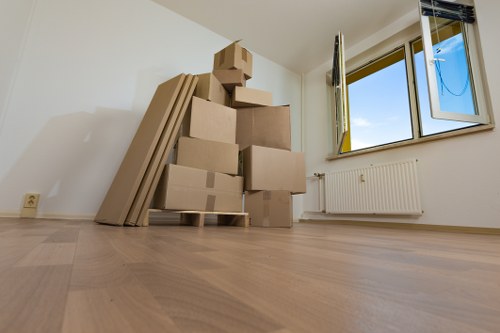 Moving team planning access and loading for a Brixton business relocation