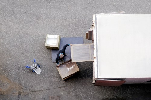 Loading furniture into a removal truck for a Brixton move