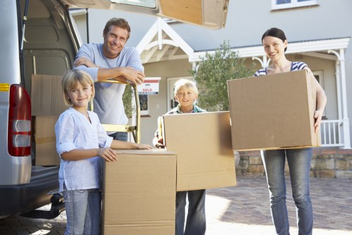 Local movers loading a van for a Brixton property relocation