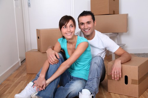 Small van used for flat and student removals in Brixton