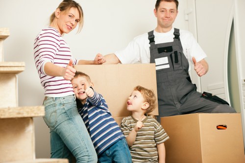 Removal van loading outside a Brixton property